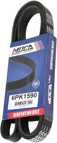 MOCA 6PK1590 EPDM حزام سير السربنتين يناسب 09-12 لأودي A4 و03-06 لتويوتا ماتريكس 1.8L و05-09 لسوبارو أوتباك 3.0L و13-15 لدودج دارت 2.0L in Kuwait