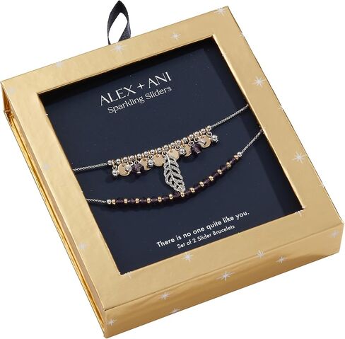 Alex and Ani Feather Bolo Bracelet, Set of 2,Two Tone, Purple Charm, Chain length adjusts from 16 to 18 inches, Earrings charm 0.17 inches in Saudi Arabia