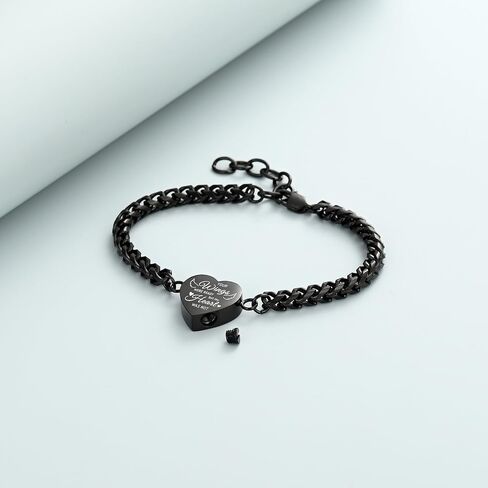 Imrsanl Heart Urn Bracelet for Women Cremation Jewelry for Ashes Bracelet Keepsake Memorial Lockets for Human Ashes in Saudi Arabia