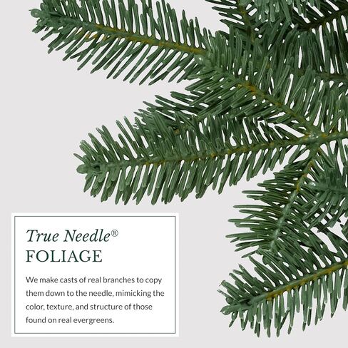 Balsam Hill BH Balsam Fir Full Tree - Realistic Artificial Christmas Tree, Premium Stand, Storage Bag & Easy Assembly for Indoor Holiday Decorating, LED Clear, 7.5ft in Saudi Arabia