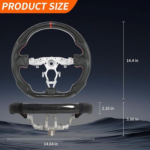 Hydro-Dip Carbon Fiber Car Steering Wheel Fit For Nissan 370z 2008-2020-JIANGGAI Sport Steering Wheel in Saudi Arabia