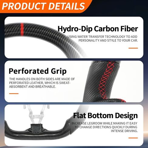 Hydro-Dip Carbon Fiber Car Steering Wheel Fit For Nissan 370z 2008-2020-JIANGGAI Sport Steering Wheel in Saudi Arabia