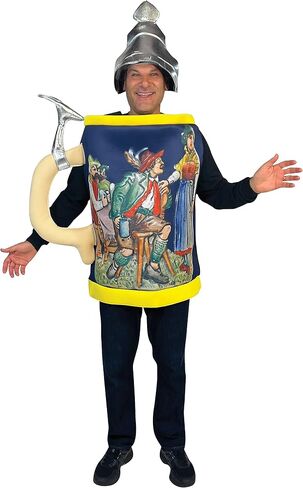 Rasta Imposta Beer Stein Costume Ale Oktoberfest Womens Mens Dress Up Cosplay Party Costumes, Adult One Size in Saudi Arabia