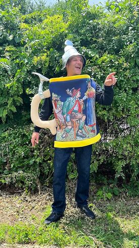 Rasta Imposta Beer Stein Costume Ale Oktoberfest Womens Mens Dress Up Cosplay Party Costumes, Adult One Size in Saudi Arabia
