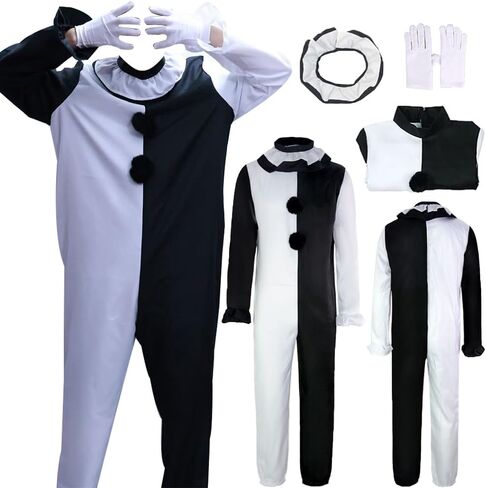 Anime Cosplay Costume Outfits Anime Black White Bodysuit Halloween Suit in Saudi Arabia