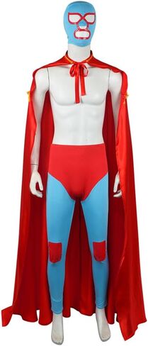 Men Costume Outfit Red Long Cloak Pants Costume in Saudi Arabia