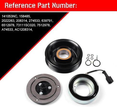 cciyu AC Clutch Compatible with for S-ubaru Impreza 2012-2013 for S-ubaru XV Crosstrek 2013 Auto Repair Compressors Assembly A/C Compressor Clutch Kit 2022263 in Saudi Arabia