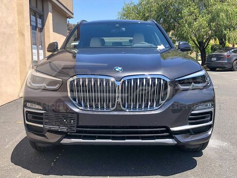 Extreme Online Store Replacement for 2019-2024 BMW X5 Models | EOS Plate Version 2 Front Bumper Tow Hook License Relocator Mount with Lowering Bracket Tow-512-V2 (Full Size) in Saudi Arabia