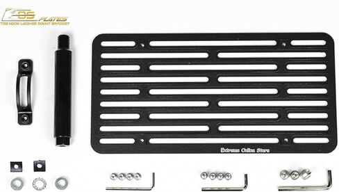 Extreme Online Store Replacement for 2019-2024 BMW X5 Models | EOS Plate Version 2 Front Bumper Tow Hook License Relocator Mount with Lowering Bracket Tow-512-V2 (Full Size) in Saudi Arabia