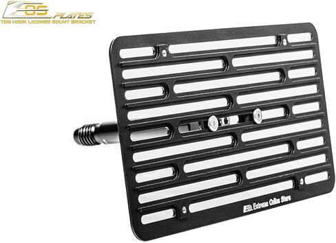 Extreme Online Store Replacement for 2019-2024 BMW X5 Models | EOS Plate Version 2 Front Bumper Tow Hook License Relocator Mount with Lowering Bracket Tow-512-V2 (Full Size) in Saudi Arabia