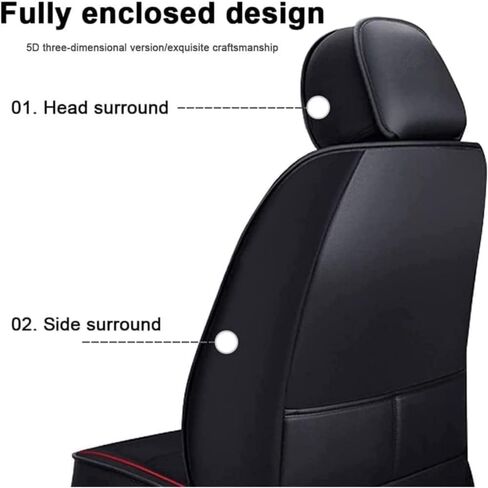 Car Seat Cover Sets for Hyundai Elantra 5. Generation (MD/UD)/2010 2011 2012 2013 2014 2015 Accessories, Full Set Seat Protectors Waterproof Anti-Scratch Wear-Resistant,Grey in Saudi Arabia