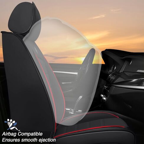Seat Covers Fit for Chevrolet Suburban 2000-2025, 7 Seat, Compatible Airbag Non-Slip Waterproof Leather Seat Cover, Luxury Interior Full Set with Pillow Steering Wheel Covers, Black Coffee in Saudi Arabia