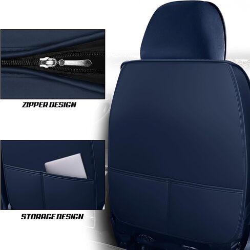 Auto Seats Covers Compatible with Chrysler 300 2005-2023, Breathable and Waterproof Faux Leather Automotive Seat Cover (Front Pair, Gray&White) in Saudi Arabia