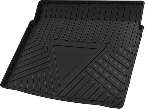 Flat Face Cargo Liner Rear Trunk Mat Trunk Cargo Luggage Boot Tray Mat Stripes and Triangles Pattern for Audi Q3 2019-2024 Anti-Slip in Saudi Arabia