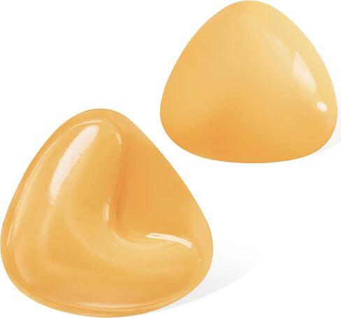 Niidor Self-Adhesive Insert Bra Pads,Women's Triangle Invisible Croppable Push-up Breast Cup Lifter for Underwear and Bikini (Double Side Sticky - L) in Kuwait