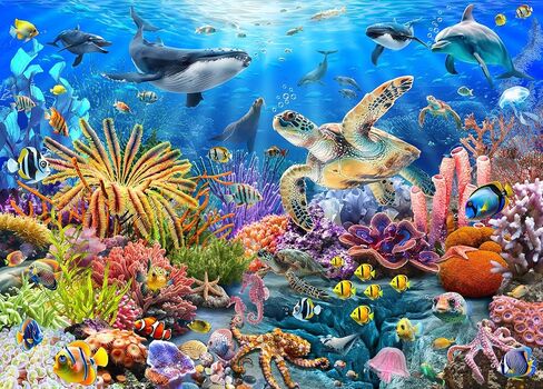 Puzzles for Adults 500 Pieces, Pet School Bus 500 Piece Puzzle Family Game Funny Dog Jigsaw Puzzles in Kuwait
