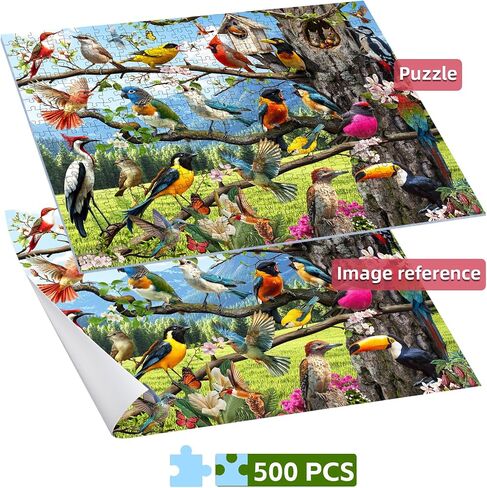 Puzzles for Adults 500 Pieces, Pet School Bus 500 Piece Puzzle Family Game Funny Dog Jigsaw Puzzles in Kuwait