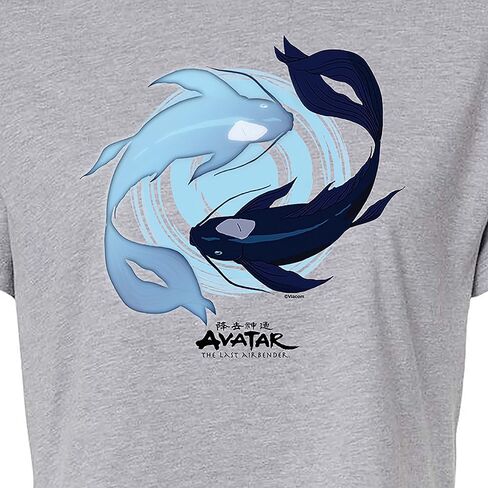 HYBRID APPAREL - Avatar: The Last Airbender - Moon and Ocean Spirit Koi - تي شيرت قصير من مزيج القطن للصغار in Saudi Arabia