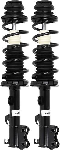 طقم تعليق الصدمات من Struts لعام 2012-2019 لسيارة Nissan Versa 2014-2019 لسيارة Nissan Versa Note مجموعة الدعامة الأمامية الكاملة، ممتص الصدمات الخلفي، وصلة شريط التثبيت 6 قطع، 1333584L 1333584R in Saudi Arabia