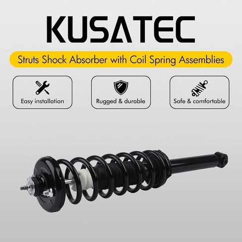 KUSATEC 171372 2 قطعة دعامات جانبية خلفية يسار ويمين مع نوابض لولبية ممتص الصدمات لـ 2003-2007 Honda Accord، 2004-2008 Acura TL in Saudi Arabia