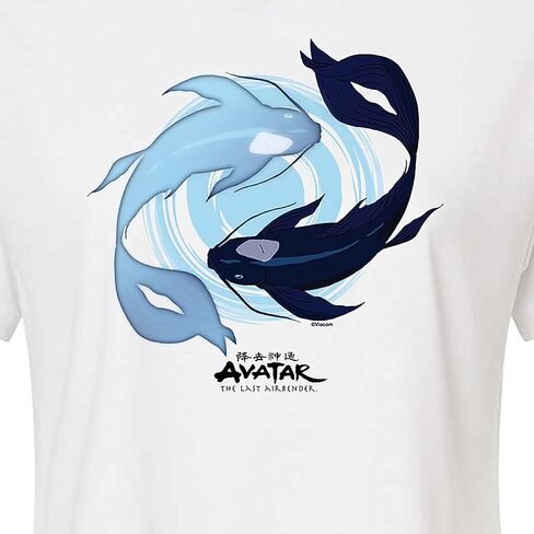 HYBRID APPAREL - Avatar: The Last Airbender - Moon and Ocean Spirit Koi - تي شيرت قصير من مزيج القطن للصغار in Kuwait