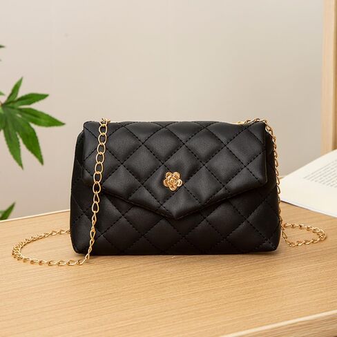 المرأة خمر مبطن رفرف حقيبة سلسلة حزام CrossBody السيدات محفظة الكتف in Saudi Arabia
