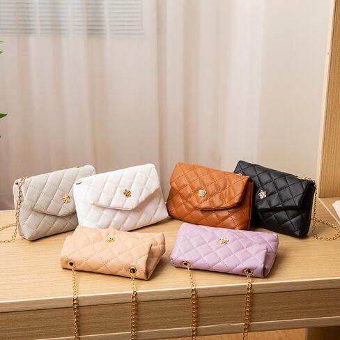 المرأة خمر مبطن رفرف حقيبة سلسلة حزام CrossBody السيدات محفظة الكتف in Saudi Arabia
