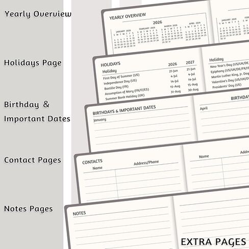 2025-2027 Pocket Monthly Planner, 3 Year Calendar 2025-2027, 6.2’’ x 3.6’’, Small Pocket Calendar 2025, 36 Months from Jan 2025 - Dec 2027, Hardcover, Back Pocket, Thick Paper, Lightweight to carry in Kuwait