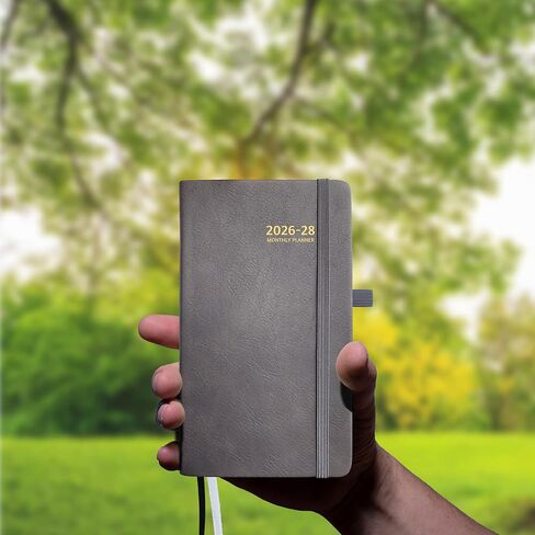 2025-2027 Pocket Monthly Planner, 3 Year Calendar 2025-2027, 6.2’’ x 3.6’’, Small Pocket Calendar 2025, 36 Months from Jan 2025 - Dec 2027, Hardcover, Back Pocket, Thick Paper, Lightweight to carry in Kuwait