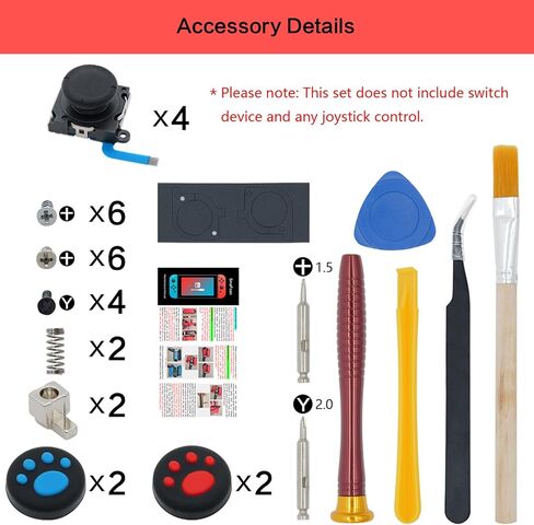 SmaFsan for Slide Rail Replacement for Nintendo Switch Joy con Controller, Left Right Slider Rail with Middle Button Holder,Buckle Lock (Left) in Kuwait