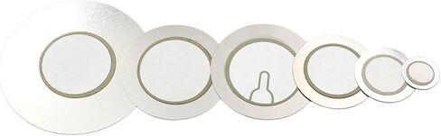 10Pcs Piezoelectric Piezo Ceramic Wafer Plate Buzzer Loudspeaker Iron Steel Diameter 12 20 27 35 50 MM(10PCS 35MM Steel) in Saudi Arabia