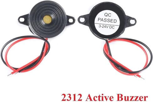 10/5pcs SFM-20B High Decibel Active Buzzer Speaker DC3-24V Continuous Sound 2312 Piezoelectric Piezo Electronic(5 Pieces) in Saudi Arabia