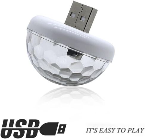 متعدد الألوان USB LED سيارة الإضاءة الداخلية مصباح مصباح لتهيئة الجو مصابيح النيون مستشعر الصوت إضاءات دي جي in Saudi Arabia