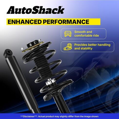 AutoShack Front Complete Strut & Coil Spring Assembly with Rear Shock Absorbers Set for GMC Envoy 2002-2009 Chevrolet Trailblazer | Full-vehicle Suspension System Replacement Kit CSS121-243PR in Saudi Arabia