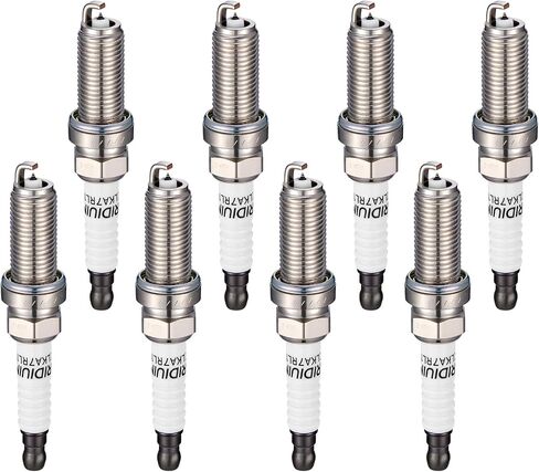 93501 Iridium Spark Plugs 8 Pack - Compatible with Nissan TITAN Armada 2017-2020, TITAN XD 2016-2020, NV2500 2018-2020, NV3500 Compatible with Infiniti QX80, M56, QX56 - Replaces LKAR7BIX-11S in Kuwait