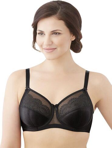 Glamorise Women's Plus-Size Satin and Lace Wonder Wire Bra in Saudi Arabia