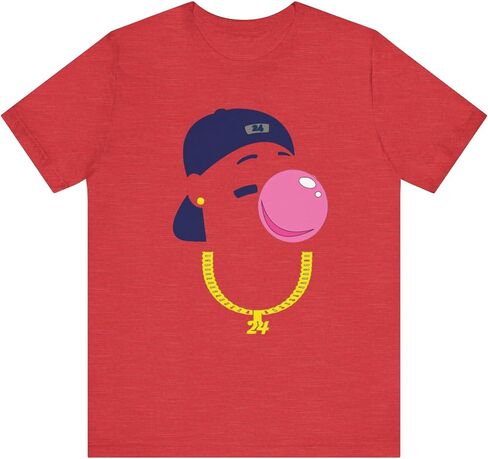 تي شيرت Ken Griffey Jr Gum، قميص كاجوال للجنسين، أزياء الشارع، هدية عصرية، نمط صيفي in Saudi Arabia