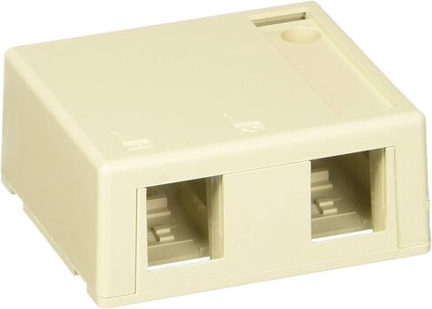 Leviton 41089-6EP QuickPort Surface Mount Housing, 6-Port, Black in Saudi Arabia