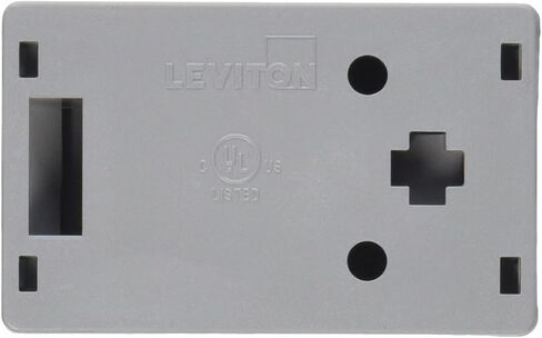 Leviton 41089-6EP QuickPort Surface Mount Housing, 6-Port, Black in Saudi Arabia
