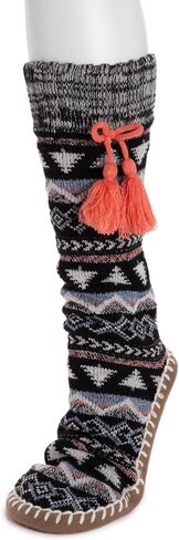 MUK LUKS womens Tassel Slipper Sock (1 Pair Pack) in Saudi Arabia
