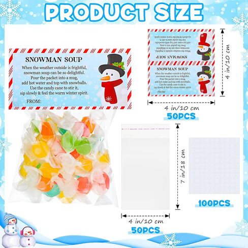 Watersay 90 Sets Christmas Poop Treat Bags Toppers with Self Adhesive Bag Snowman Elf Reindeer Poop Candy Hot Chocolate Treat Bag Cute Winter Food Bag for Party Favor Wrapping in Kuwait