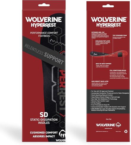 WOLVERINE HYPERREST Insoles/SD/Static Dissipation (12/13) in Saudi Arabia
