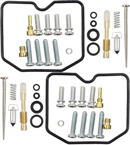 SecosAutoparts 2 قطعة طقم تصليح المكربن ​​Carb متوافق مع كاواساكي نينجا 250R EX250F 1988-2007 استبدال #7261644-1 in Kuwait