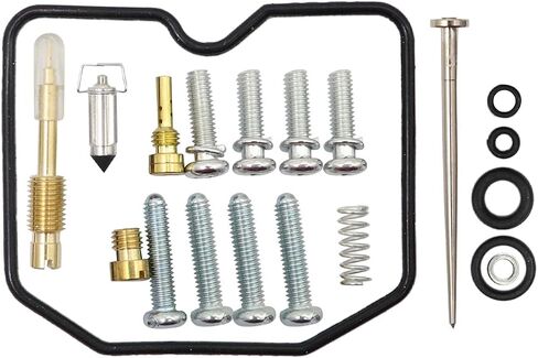 SecosAutoparts 2 قطعة طقم تصليح المكربن ​​Carb متوافق مع كاواساكي نينجا 250R EX250F 1988-2007 استبدال #7261644-1 in Kuwait