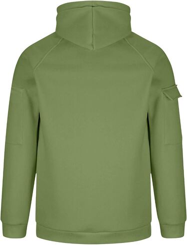 Tactical Hoodies for Men 2025 Quarter Zip Up Pullover Casual Hooded Workout Sweatshirts Fall Winter Fashion Clothing in Saudi Arabia