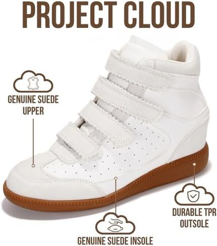 أحذية رياضية Project Cloud Wedge للنساء - أحذية رياضية نسائية بنعل ميموري فوم - أحذية نسائية خفيفة الوزن وغير عالية - أحذية خريفية أنيقة للنساء 2025 (Marant) in Kuwait