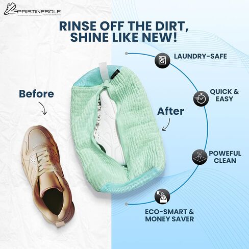 Shoe Washing Machine Bag – 2 Pack Sneaker Laundry Bags for Washer & Dryer – Durable Mesh Shoe Cleaning Bag with Zipper for Sneakers, Tennis Shoes & Delicates – Creamy White in Saudi Arabia