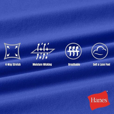 Hanes Men's Moves Gym, 2-in-1 Workout Shorts with Boxer Brief Liner, Total Support Pouch, Moisture-Wicking, 7" Inseam in Kuwait