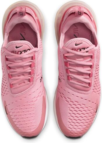 Nike Womens Air Max 270 Sneakers, White/White/Black/Green Shock, Size 6 in Saudi Arabia