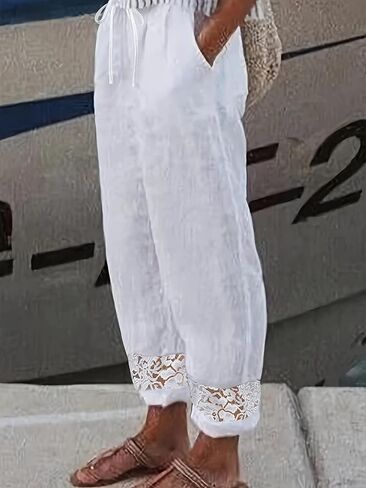 Women's Wide Leg Pants with Pockets High Waist Casual Trousers Business Work Casual Pants for Summer in Saudi Arabia